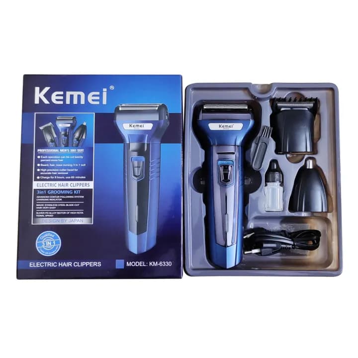 Kemei KM-6330 3 In 1 Hair and Beard Trimmer 2
