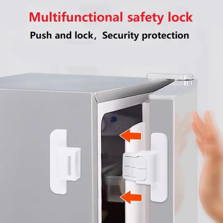 Childproof Multi-Functional Fridge & Freezer Safety Lock – Secure Home Refrigerator Protection