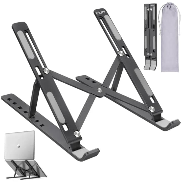 Creative Folding Laptop Stand – Premium Aluminum Alloy Bracket for 10-17 Inch Tablets & Laptops 2
