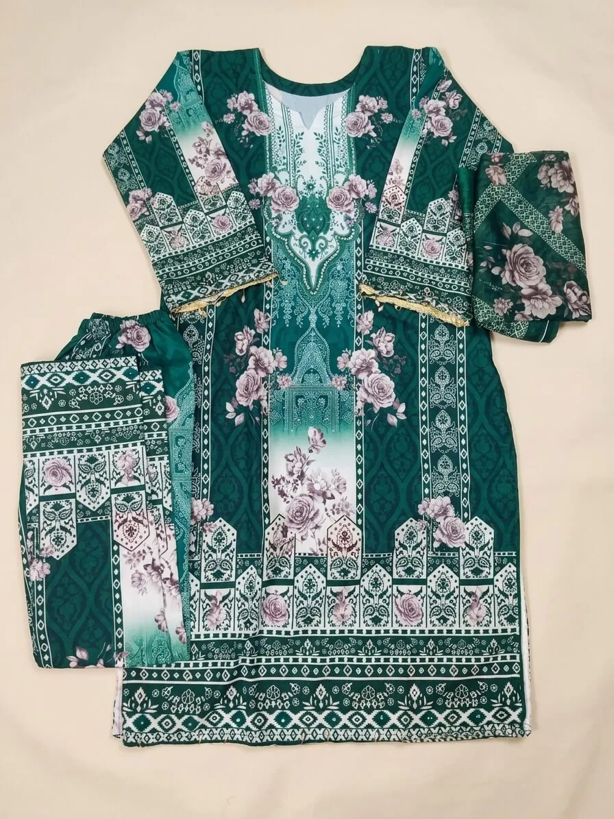 Xafran Floral Designer Three Piece