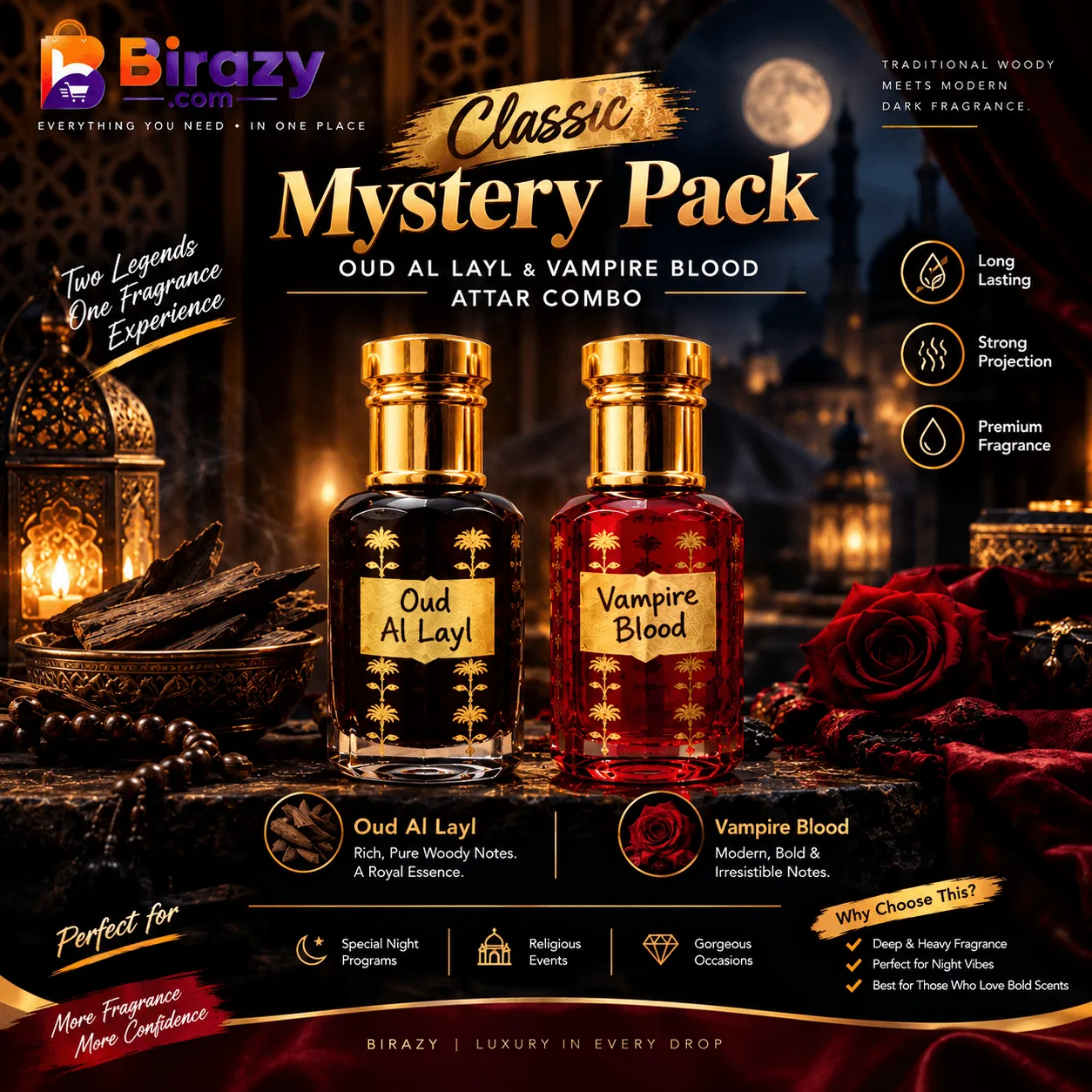 Classic Mystery Pack – Oud Al Layl & Vampire Blood Attar Combo